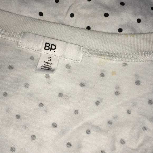 BP Nordstrom Scoop Neck Cropped Polka Dot Shirt S - Picture 6 of 6